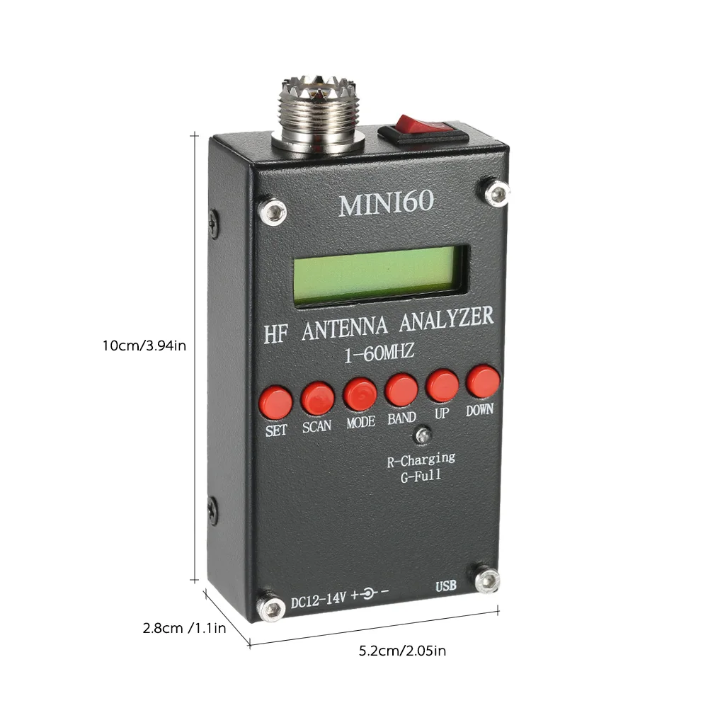 Анализатор антенны Mini60 1 60 МГц SARK100 AD9851 HF ANT SWR для любительской