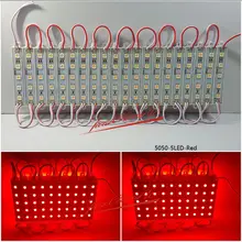 20 шт. Светодиодный модуль 7512 5050 красный 5led водонепроницаемый супер яркая подсветка DC12V