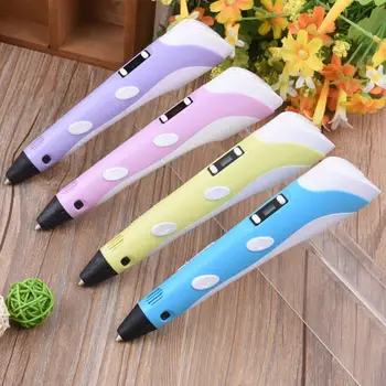 

4-Color Production PLA 1St 1.75Mm Diy Led Display 3D Printing Pen Children Creative Gift Design Painting Children's Painti