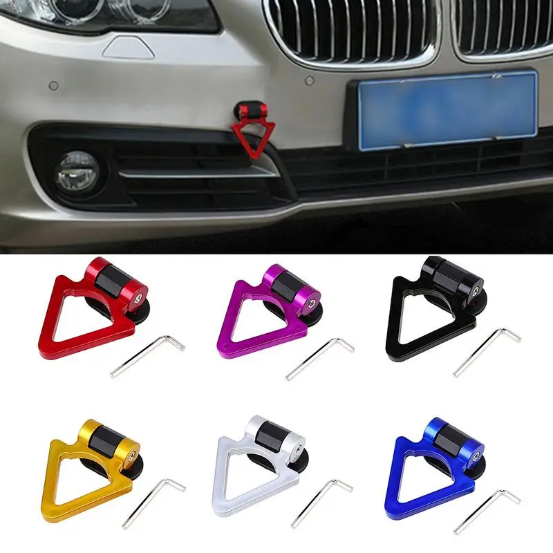 العالمي السيارات المعدلة البلاستيك مقطورة هوك الزخرفية لاصق الجر هوك حلقة مثلثية الزخرفية السيارات البارات سحب هوك