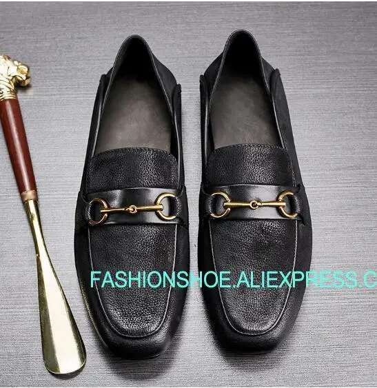 

British Style Men Loafers Horsebit Slip on Fashion Hot Man Driving Lazy Shoes
