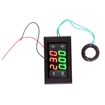 

AC Digital Ammeter Voltmeter LCD Panel Amp Volt Meter 100A 300V 110V 220V