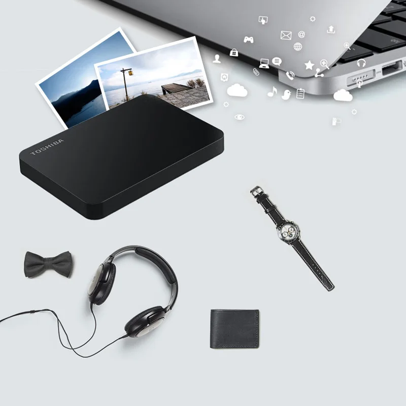 TOSHIBA 1TB 2TB 3TB External HDD 1000GB HD Portable Hard Drive Disk USB 3.0 SATA3 2.5" HDTB110A 100% Original New external hard drive hard drive