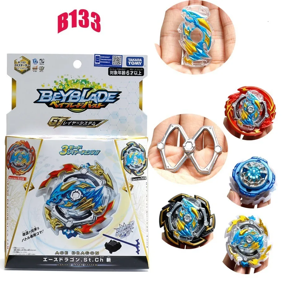 Takaratomy Bey Bay Burst B-133 Dx стартер Ace Rock Gran Dragon Клинок с пусковой установкой игрушки для подарка