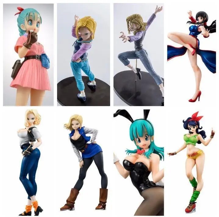 Dragon Ball Z Bulma 18 Чичи обед Android лазурит аниме мультфильм фигурки игрушечные лошадки