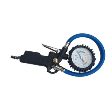 

Pressure Car Tire Air Pressure Gauge Dial Meter Vehicle Inflation Gun Self-locking Pistol Grip Trigger Inflator For Auto 220PSl