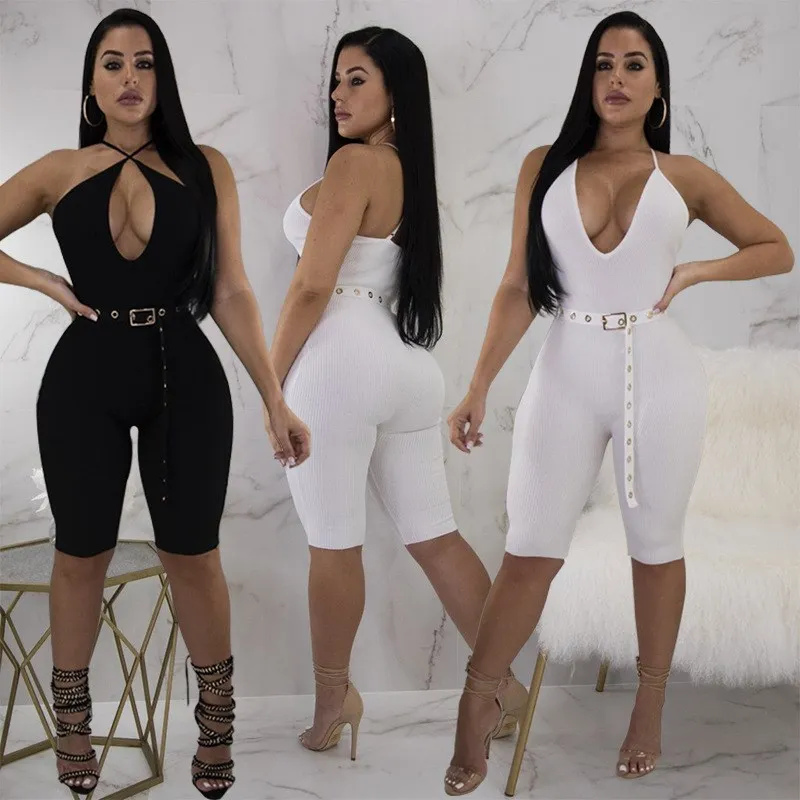 Sexy Spaghetti Strap Backless Jumpsuit Women V Neck Sleeveless Party Elastic Rompers Female Casual Playsuit Tracksuit Overalls Sexy Spaghetti Strap Backless Jumpsuit Women V Neck Sleeveless Party Elastic Rompers Female Casual Playsuit Tracksuit Overalls