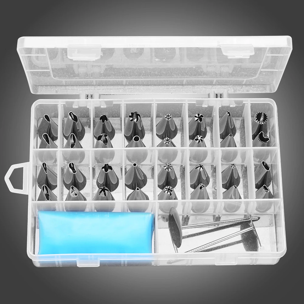 

48pcs/Set Confectioner Piping Spout Pastry Tips Baking Tool Sphere Cream For Cupcake Biscuit Dessert DIY Mini Decorating Tool