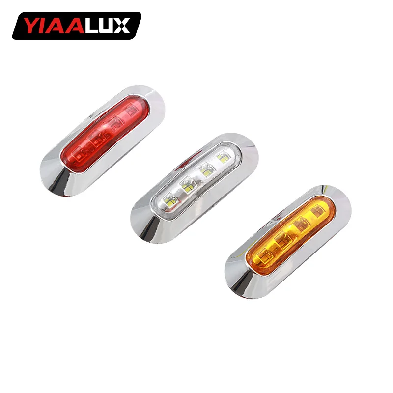 

1x 10-30v E4 truck LED Side Marker lights Clearance Lamp Warning Light external lights for Car Trailer caravan light 24v 12v
