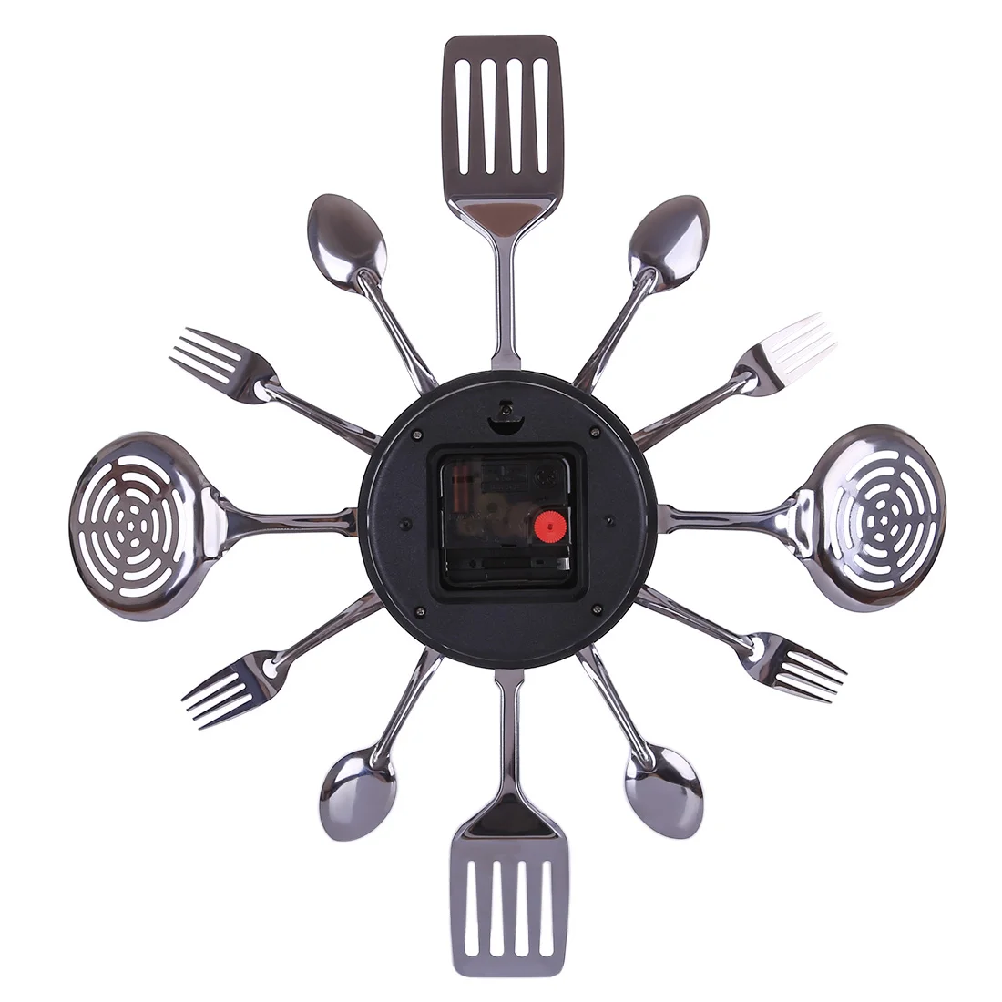 41,5 см креативная железная художественная посуда настенные часы бесшумные настенные часы кварцевые современный дизайн для домашнего декора Relogio De Parede-серебро