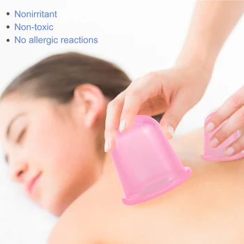 

Vacuum Cans Silicone Suction Cupping Cups Anti-Cellulite Massager Therapy Face 1pc Body Massage Anti Cellulite Facial Leg Kit
