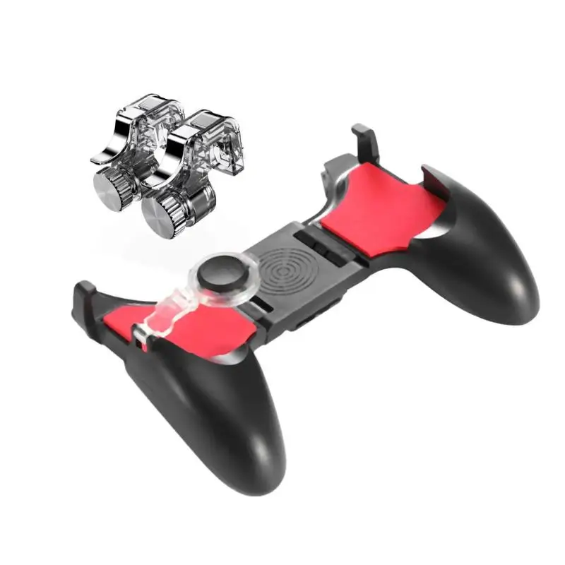 

5 in 1 Mobile Phone Gamepad Joystick Controller L1 R1 Fire Buttons Trigger Handle for PUBG Shooting Game Kit 4.5-6.5 inches