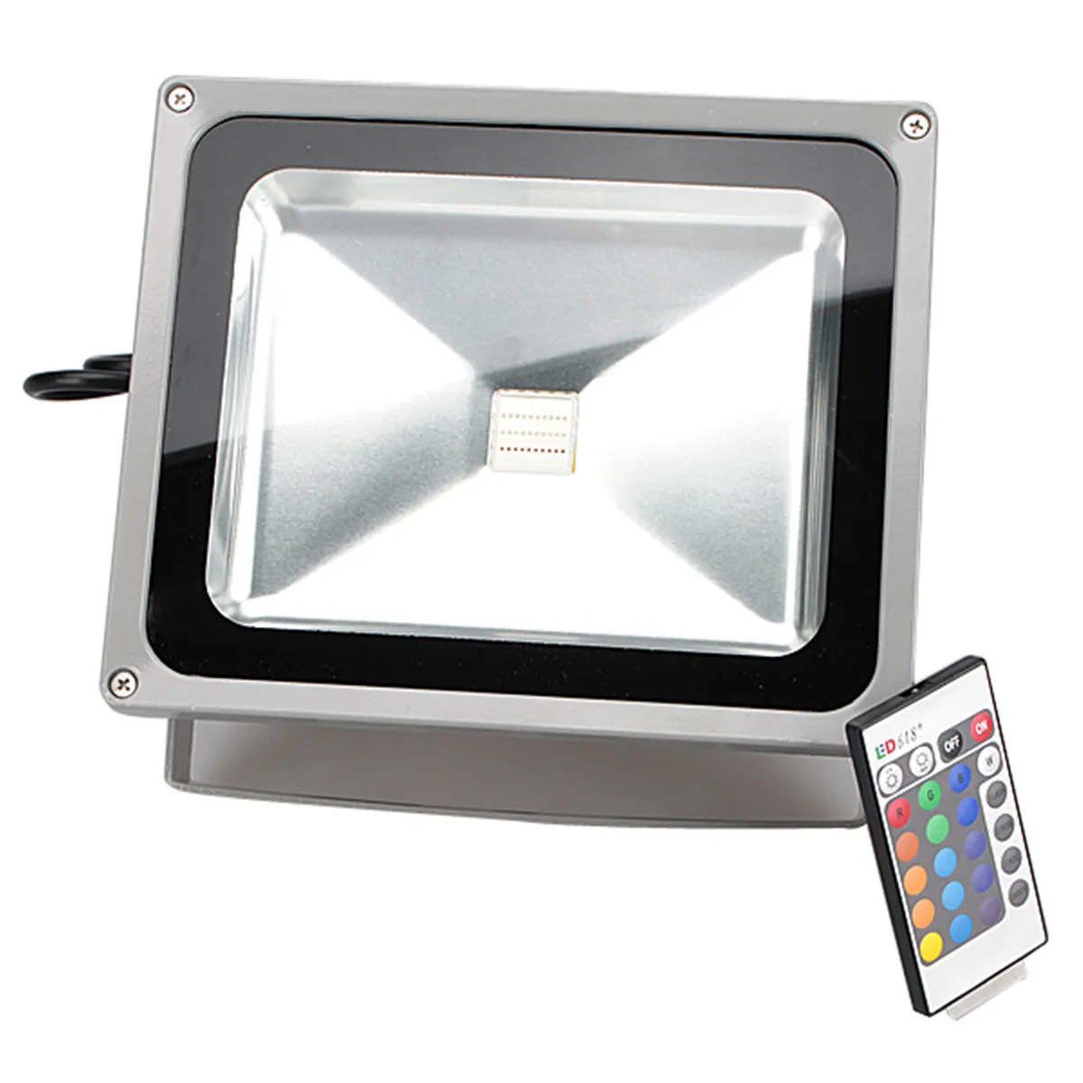 

3000LM RGB LED FloodLight 30W Outdoor Garden Waterproof Color Changing With 24-button remote control
