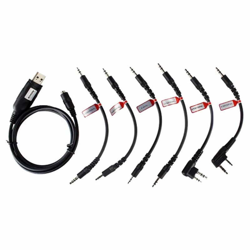 

Multifunction 6 in 1 USB Programming Cable For Kenwood Baofeng for Motorola For Icom Handy Walkie Talkie Car Radio CD Software