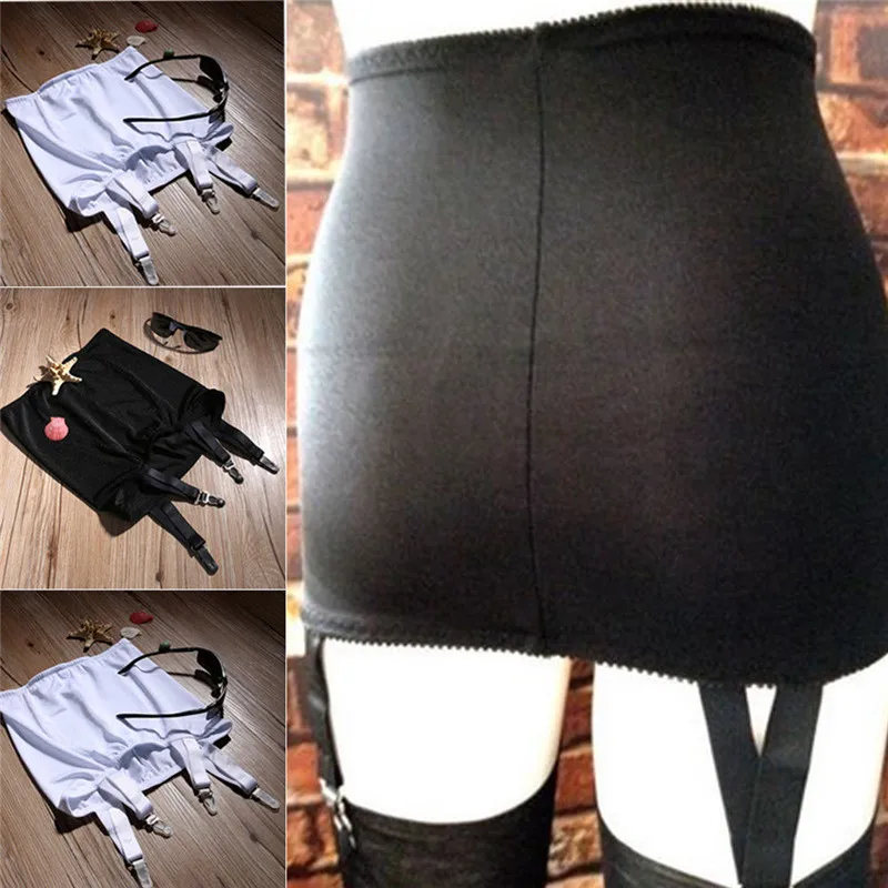 

Women Sexy Lingerie high waist Lace stocking Belt sexy suspender White Black Garter plus Size 2XL