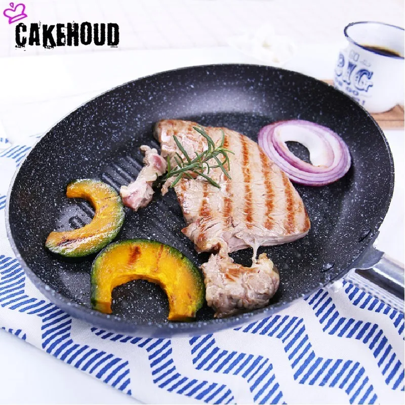 CAKEHOUD Smoke-free Fishshaped полосатый стейк антипригарная сковорода 28 см Multi-function кухня кухонная кастрюля посудомоечная машина духовка безопасность