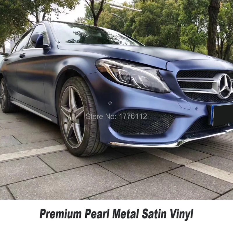 

Highest quality oxford blue matte metallic wrapping film pearl metal Vinyl wrap foil air bubble free for High end car