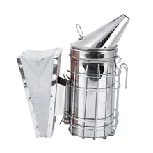 Горячая инструмент для начинающих пчеловодства набор из 4 с дымарь для пчелиных ульев, щетка, ручка рамы, и J-Hook Lifter Equipmen из нержавеющей стали