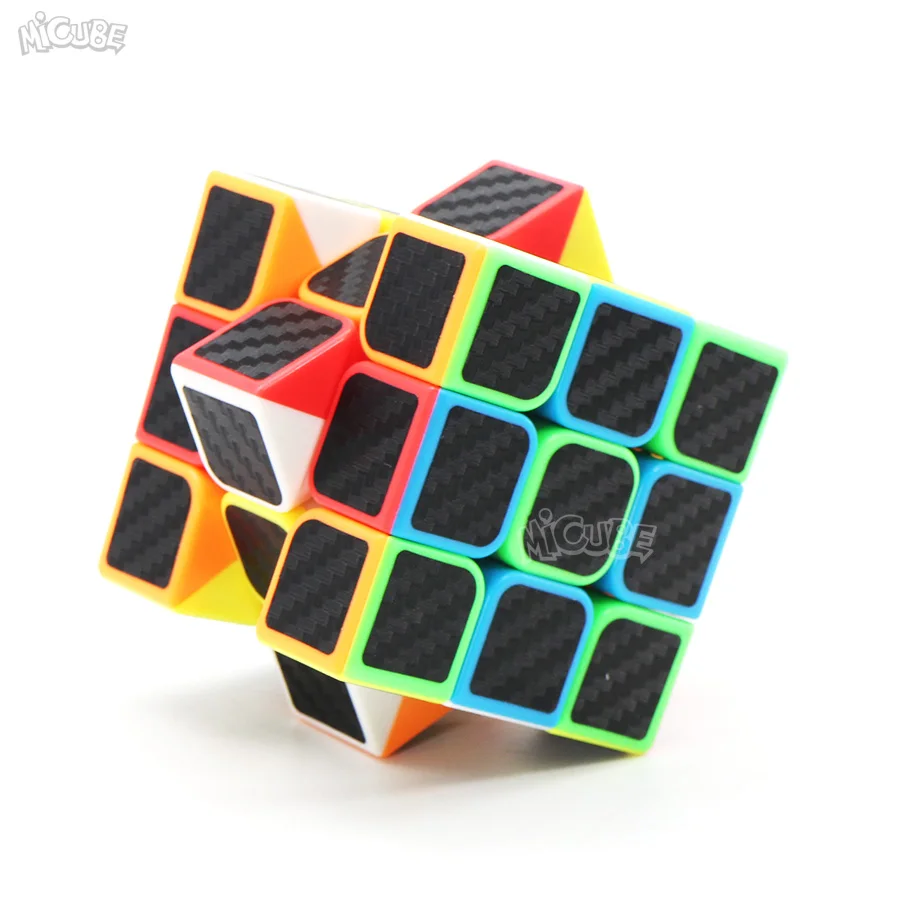 Кубик из углеродного волокна волшебный 3x3x3 скоростной кубик 3x3 Moyu Игра