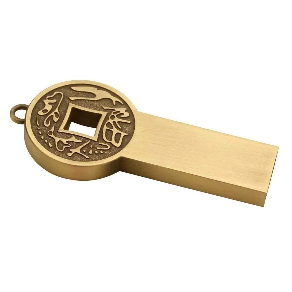 Usb накопитель Китайская древняя монета флеш карта памяти u диск подарки холодный