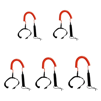 

Strong Surfing Coiled SUP Surfboard Leash with Ankle Strap Stand Up Paddle 4/5/6/8/10ft for Bodyboards TPU Neoprene Ankle Strap