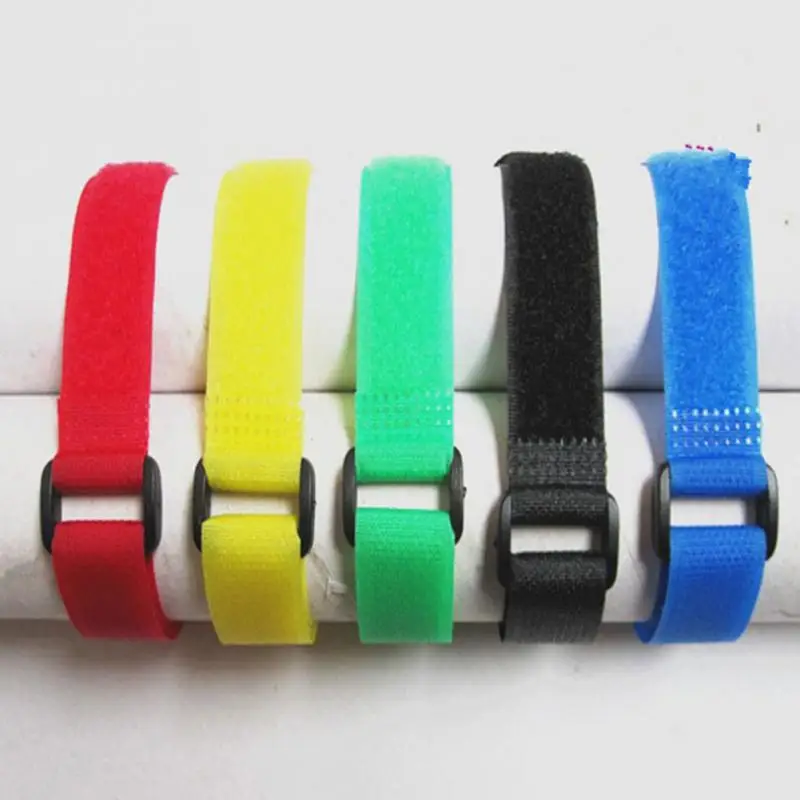 

New 2*20cm 5Pieces/set Magic Sticker Ties Colorful Universal Battery Strap Mountai Bike Bicycle Pump Fitted Belt Hot #1031