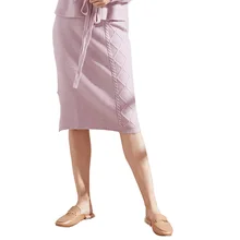 Осень и зима новое поступление вязаные юбки Зимние трикотажные юбки шерстяные вязаные юбки женские на зиму 8193