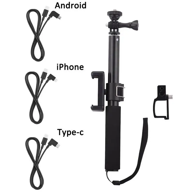 Selfie Stick Extension Rod Type-C Extension Cable Data Cable Set For Android Mobile Phone Type-c To Type-c Android IPhone