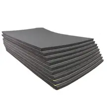 9 шт. автомобильный автофургон звукоизоляция тускнеющая изоляционная пена черный 30*50*6 мм