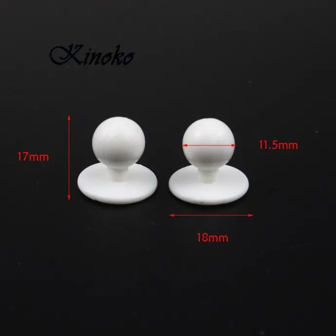 

30pcs/pack 11.5mm White Plastic Buttons Restaurant Uniforms Chef Jacket Uniform Suit Buttons #MB0031