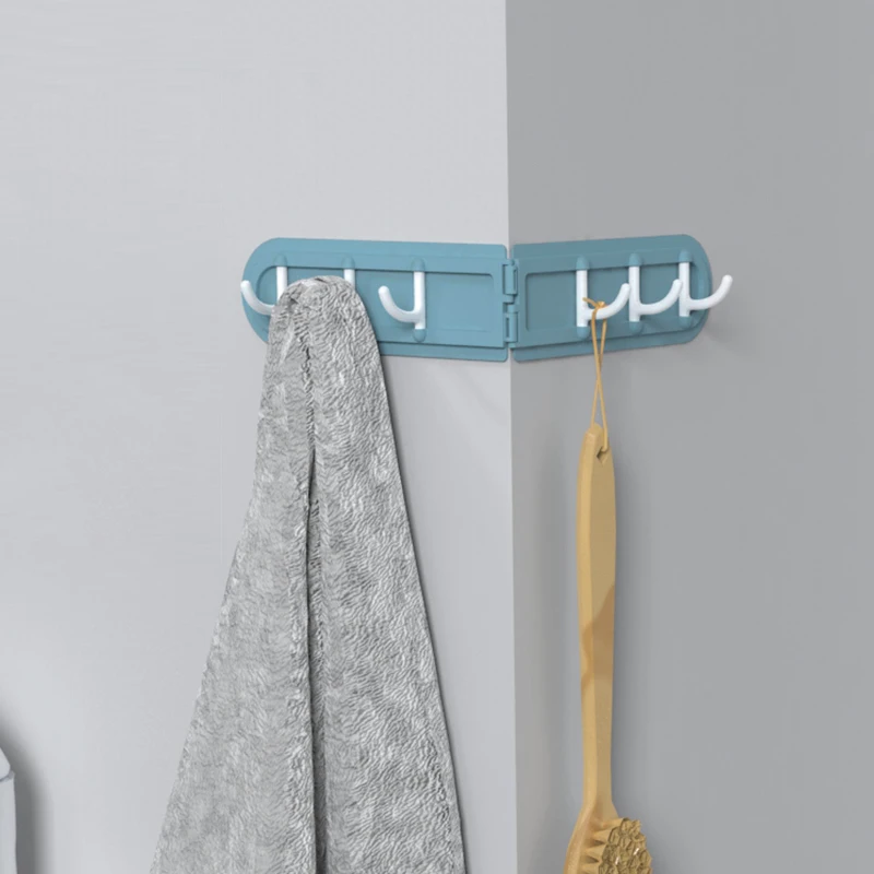 Punch-free Corner Hooks Kitchen Bathroom 6-link Adhesive Without Traces Strong Glue and | Дом и сад