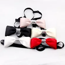 Высококачественный Свадебный Праздничный галстук-бабочка с цветочным принтом для мальчиков и девочек, модный галстук-бабочка красного и черного цвета для мужчин и женщин, галстук-бабочка