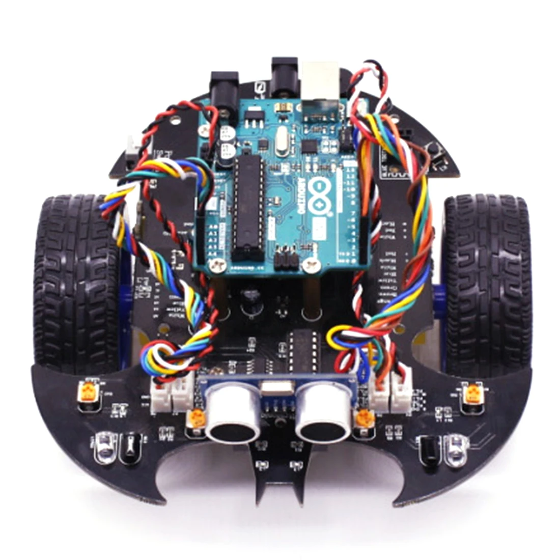 New Bat Smart Robot Car Starter Model Steam Kit With Tutorial Educational Electronic Stem Toy For Arduino Include R3 Mainboard