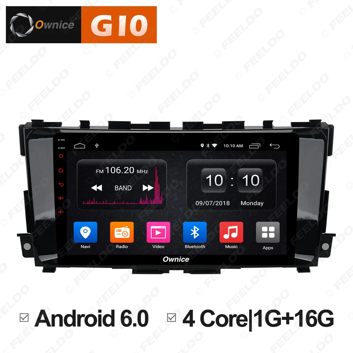

FEELDO 9" 2.5D Nano IPS Screen Android 6.0 Octa Core/DDR3 2G/32G/4G LTE Car Media Player For Nissan Teana 2013 - 2016