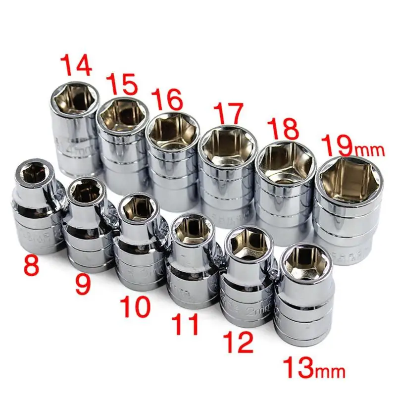 

13pcs/set 8-19mm Gator Universal Socket Wrench Telescoping Wrenches Car Repair Tool Kits Auto Spanner Connecting Rod for Auto