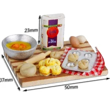 1:12 мини-набор столовых приборов кукольный домик Миниатюрная модель молочного яйца хлеба ролевые игры кухонные игрушки для детей Подарки для девочек