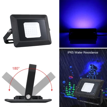 

Lighting Fixture Bar Pub Disco AC100-130V 20W 36 LED UV Flood Light IP65 Water Resistance US Plug for Dance Party DJ Show Stage