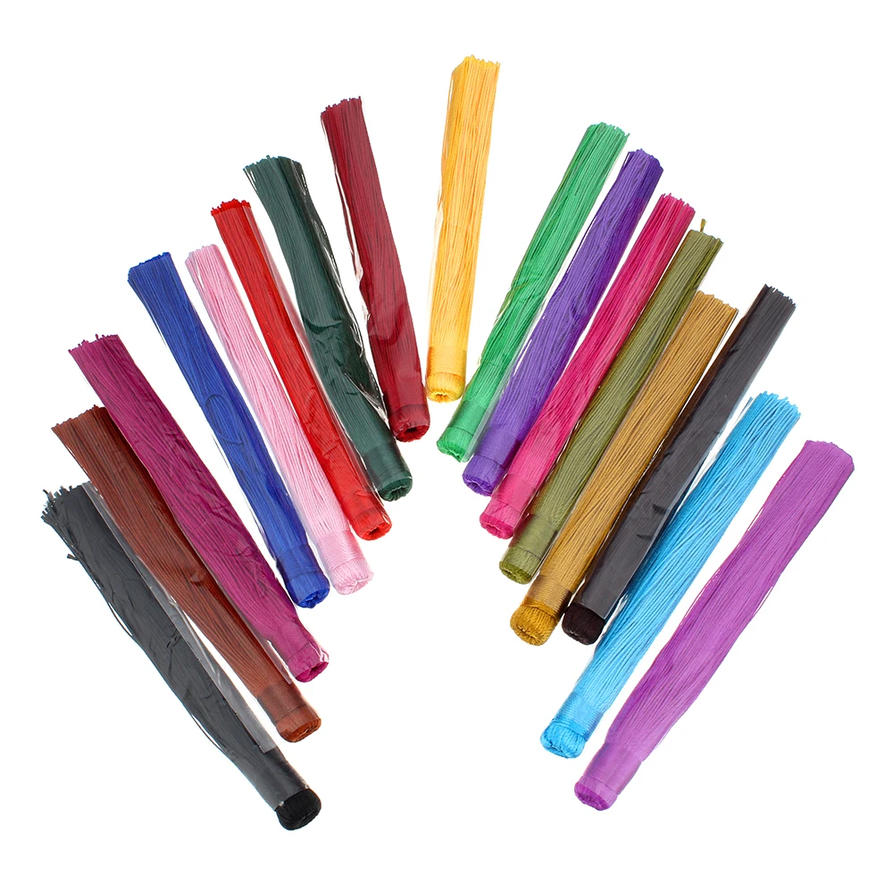 

10PCs Colored Nylon Cord Jewelry DIY Making Accessories Decorative Tassel Designs for Bracelet Charm Pendant Key Chain Findings