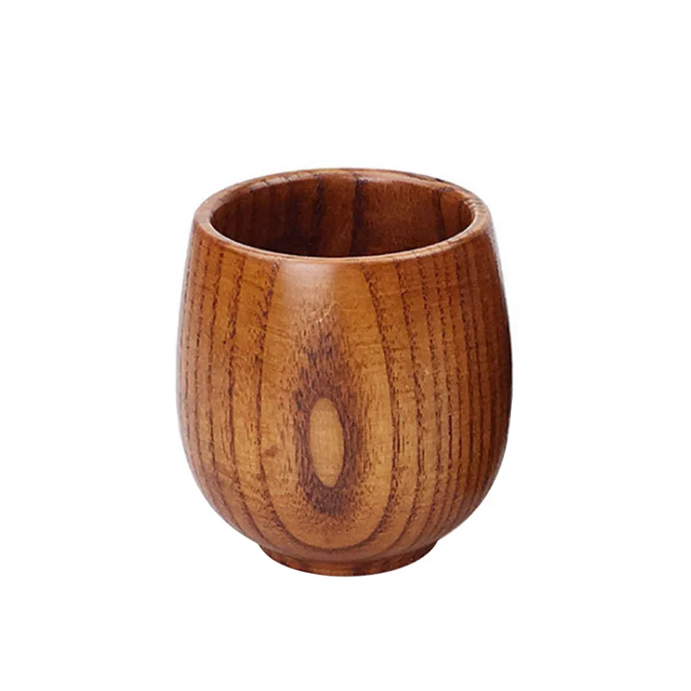 

1 PC Wooden Big Belly Cup Jujube Wood Beer Tea Coffee Milk Water Drinking Cup For Kitchen Bar Pub Office