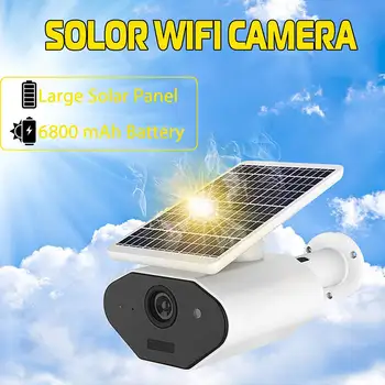 

WIFI Wireless Solar Powered Surveillance IP Camera 1080P 2.0MP Waterproof 143 Degrees Angle Intercom Indoor Outdoor Camera