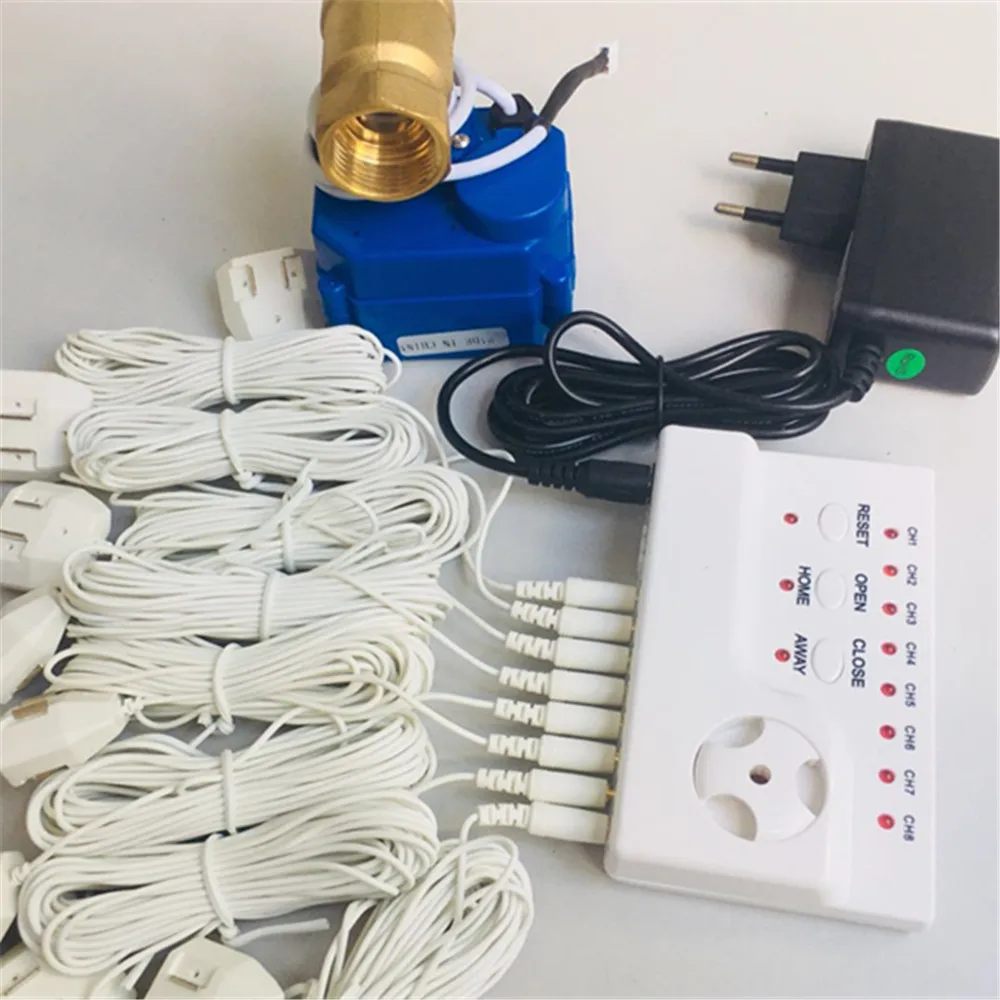 Detector de Vazamento de Água com Parada Válvula de Vazamento de Água Sensor de Alarme para Uso pc com Fio Hidaka Automática Npt 1 – 2 Doméstico Wld-806 Dn15*1 Bsp