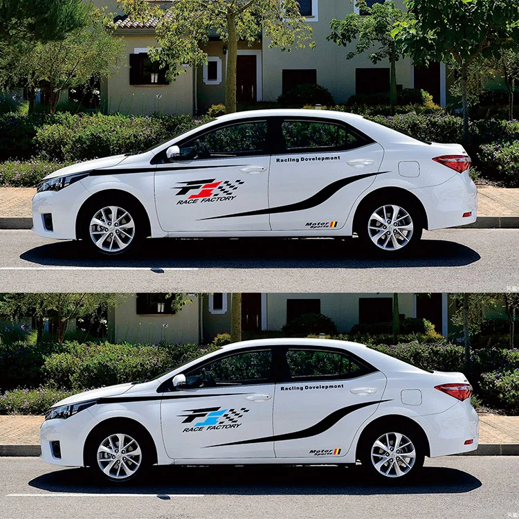 2 шт. автомобильные виниловые наклейки для Toyota Corolla Camry Levin Vios Auris|Наклейки на