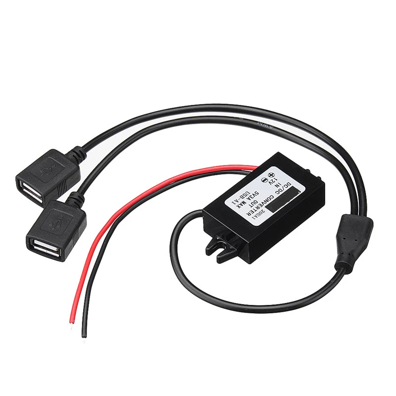 

1Pcs Micro USB to Double DC 5.5mm Router Boost Voltage Power Converter Module 5V to 9V/12V High Conversion Rate