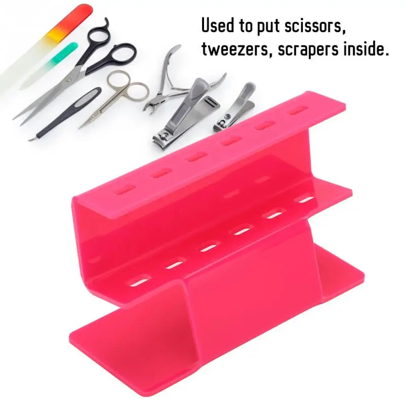 Storage Rack Plastic Holder for Tweezer Scraper Scissor Tool Salon