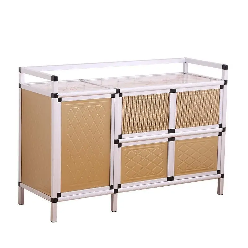 ل غرفة نهاية الجداول Moveis سالا دي جانتار Mueble Cocina مجلس الوزراء موبل بوفيه أثاث المطبخ الألومنيوم سبائك دولاب