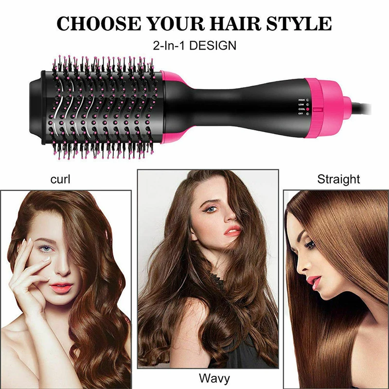 

2019 New In Hair Curlers Straight Hair Curls Sticks Profession Salon Ladies Curls Comb Plastic Hairs Brush Anti-Static Massage