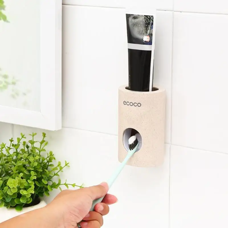 

Automatic Toothpaste Dispenser Wall Mount Dust-Proof Toothpaste Squeezer