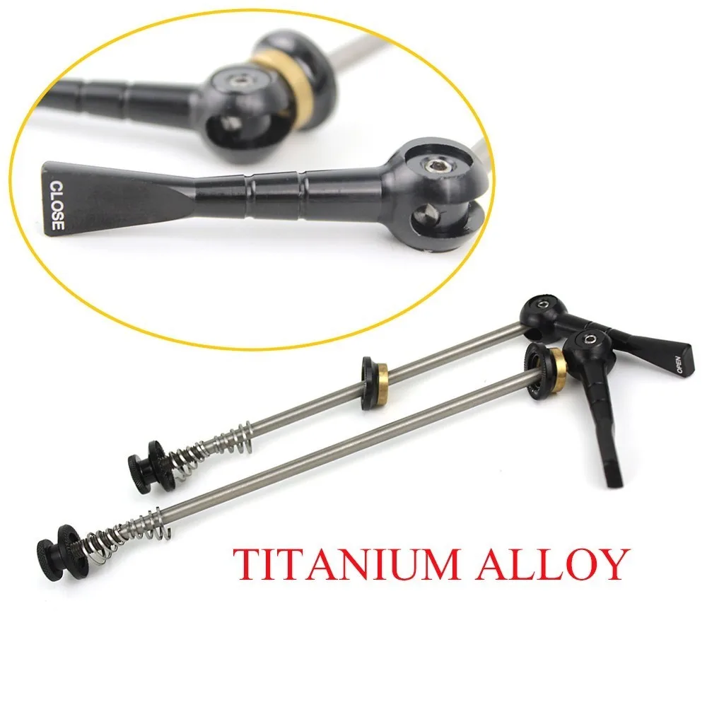 

50g Only Titanium Skewer Front 100mm Rear 130mm QR For Mountain Bike MTB Or Road Bicycle Ti Quick Release