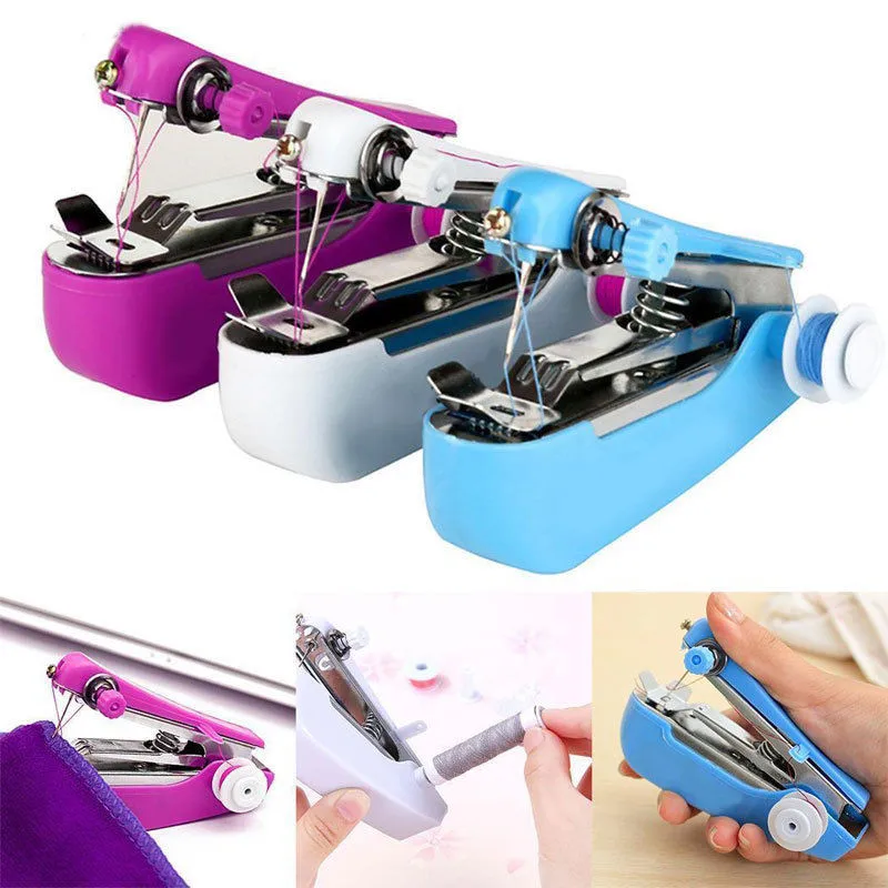 

Mini Portable Sewing Machines Cordless Hand-held Clothes Sewing Machines For Home And Travel Practical Clothes Sewing Tools 2019