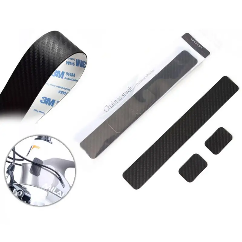 

22cm Long Bike Frame Rear Forks Protector Sports Bicycle Chainstay Frame Protector Kit Bike Sticker Paster Protection